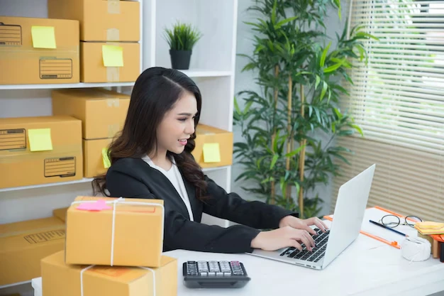 Accounting services designed for Amazon sellers, with visual elements representing financial data and business analysis.