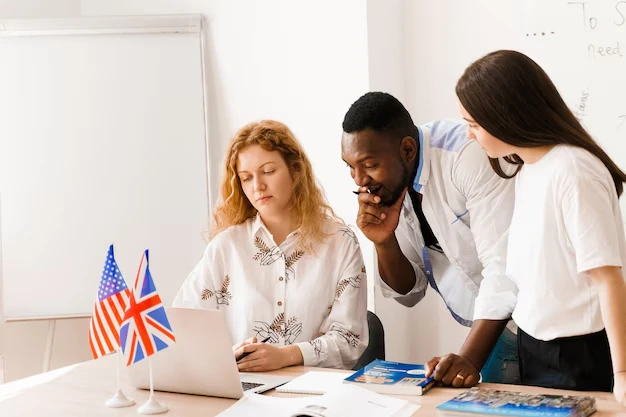 team discussing VAT planning at a meeting