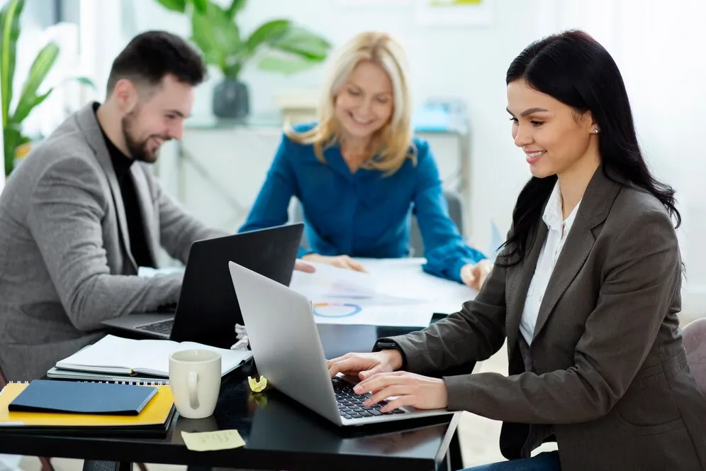 Team working on accounting services at Pearl Lemon Accountants in the UK